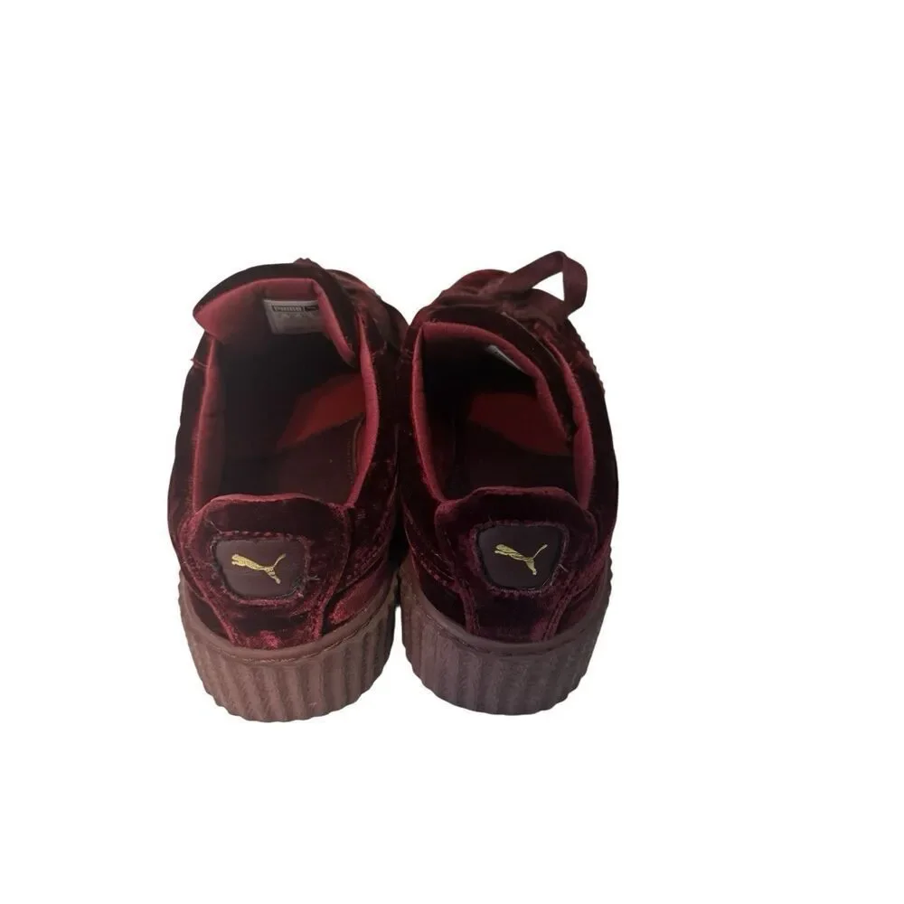 PUMA x FENTY By Rihanna Velvet Creeper 'Burgundy' Women's Sneakers Rare Sz 6 - Picture 6 of 9